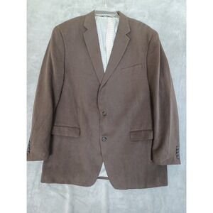 Lauren Ralph Lauren Mens Brown Blazer Sz 46L Sport Coat Corduroy Preppy Academia